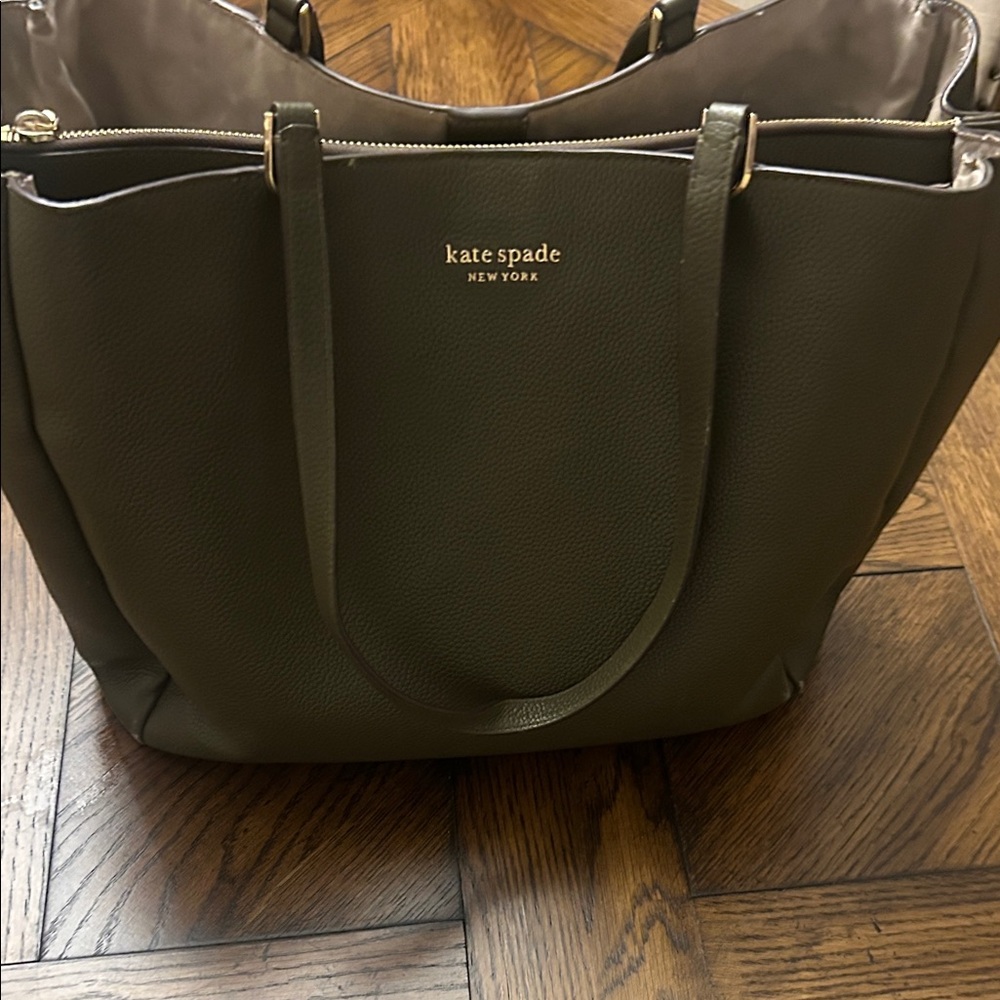 Kate Spade Dark Green Tote Bag